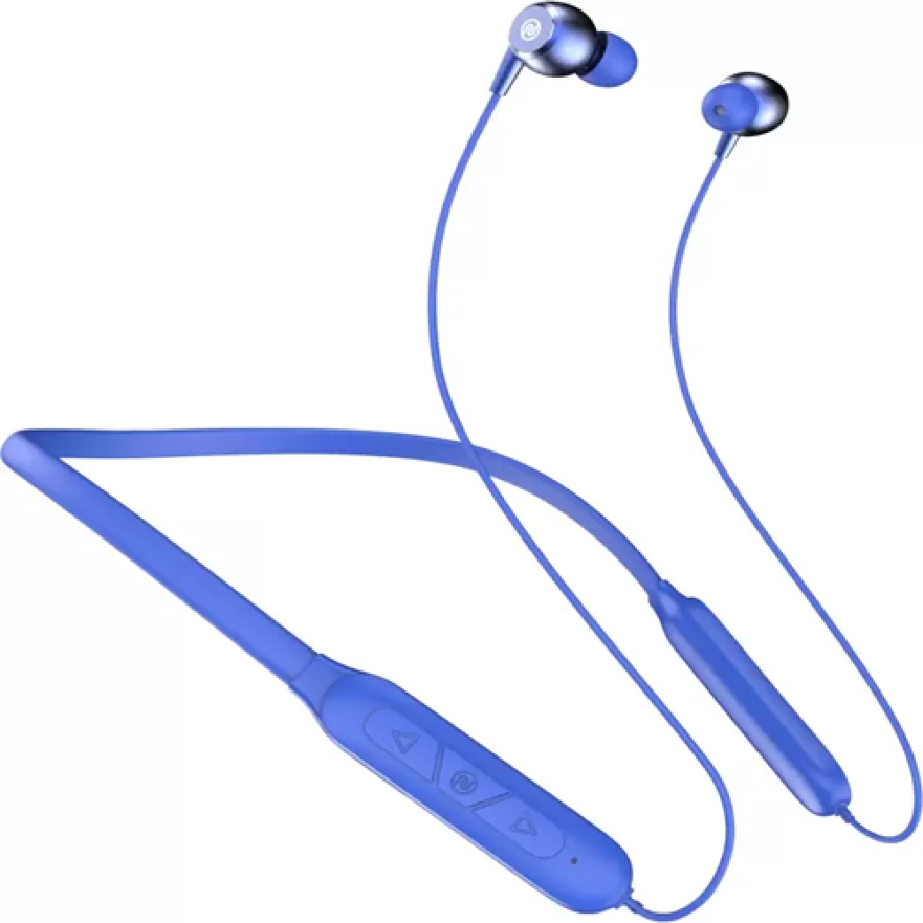 Noise Nerve Neckband with 25 Hours of Playtime, 10mm Driver, Instacharge, and Bluetooth Headset  (Stone Blue, In the Ear)